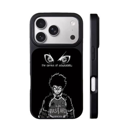 Blue Lock Kaiser soccer anime art with sharp eyes Phone Case