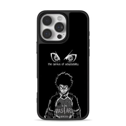 Blue Lock Kaiser soccer anime art with sharp eyes Phone Case