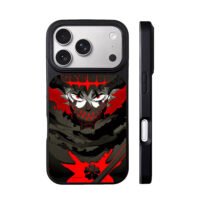Black Clover Asta devil form four leaf clover red black anime art Phone Case