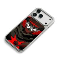 Black Clover Asta devil form four leaf clover red black anime art Phone Case