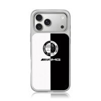 Black white split AMG Affalterbach logo design Phone Case