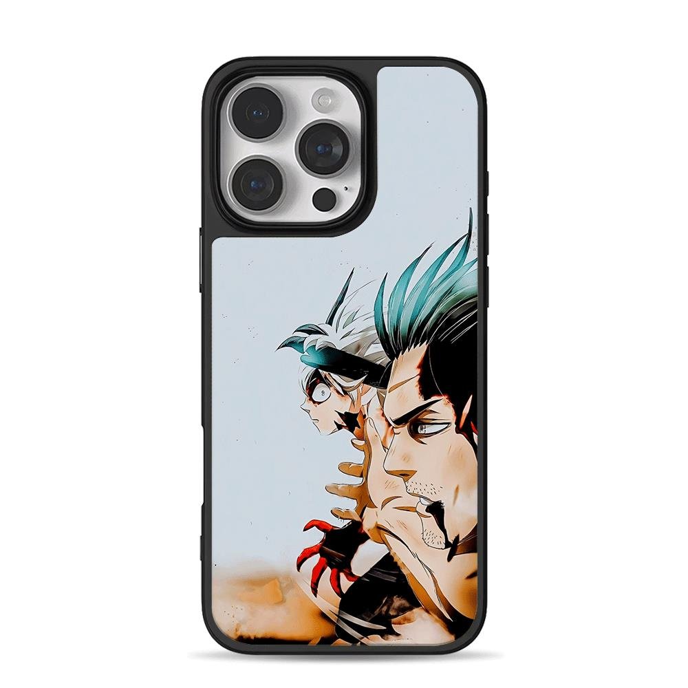 Black Clover Asta and Yami Sukehiro battle anime art Phone Case Black Clover Asta and Yami Sukehiro battle anime art Phone Case