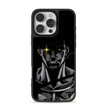 Black Clover Yami smoking glowing golden eye anime art Phone Case