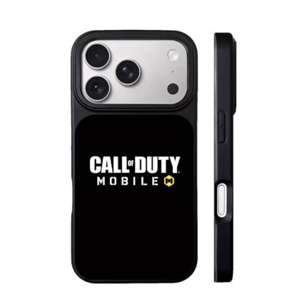Call of Duty Mobile logo with yellow M on black Phone Case