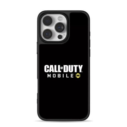 Call of Duty Mobile logo with yellow M on black Phone Case