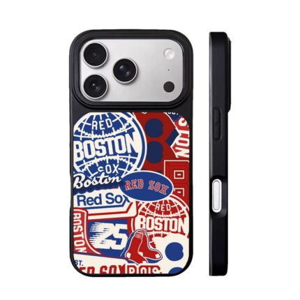 Boston Red Sox MLB sticker collage red blue white Phone Case