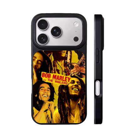Bob Marley and The Wailers reggae band collage art Phone Case