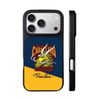 Caballero Primitive oriental yellow dragon graphic print Phone Case