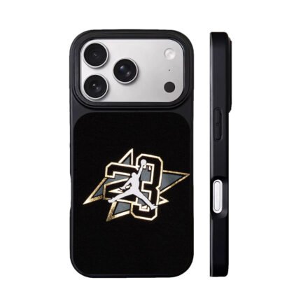 Air Jordan jumpman 23 gold star basketball logo Phone Case
