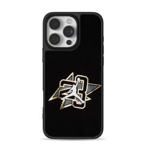 Air Jordan jumpman 23 gold star basketball logo Phone Case