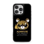 Always be yourself with golden angry tiger bear Phone Case