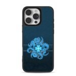Blue octopus mandala four leaf clover constellation Phone Case