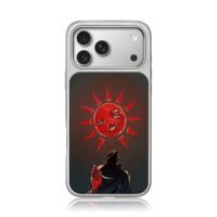 Berserk red sun face and robed cult worshipper Phone Case