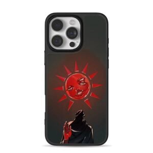 Berserk red sun face and robed cult worshipper Phone Case