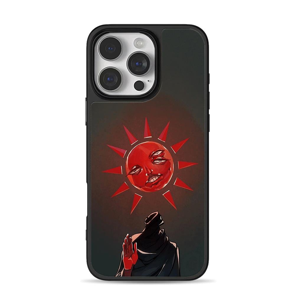 Berserk red sun face and robed cult worshipper Phone Case Berserk red sun face and robed cult worshipper Phone Case