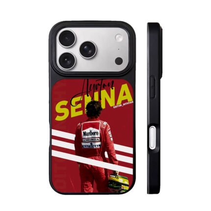Ayrton Senna F1 racer red Marlboro Honda suit Phone Case