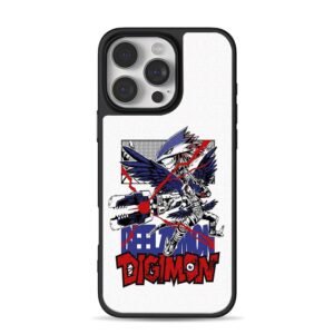 Beelzemon Digimon winged demon cannon comic art Phone Case