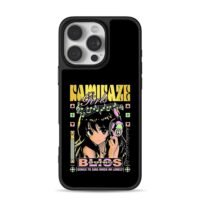 Anime girl pink headphones Kamikaze Girls music Phone Case
