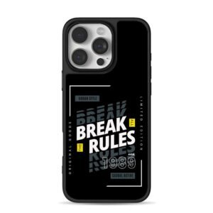 Break Rules 1989 Urban Style Limited Edition Print Phone Case for iPhone 11-17 & Samsung Galaxy S24-S26