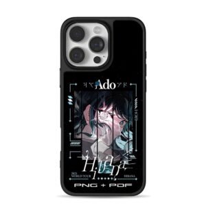 Ado Hibana anime girl tour graphic Phone Case