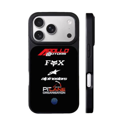 Apollo Motors Fox Alpinestars Pit Lane race logos Phone Case