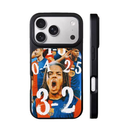Barcelona players Lewy Yamal with match scores Phone Case