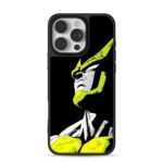 Anime Dragon Ball Cell portrait neon yellow black Phone Case