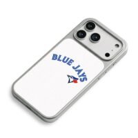 Arched Blue Jays text blue jay red maple leaf logo Phone Case