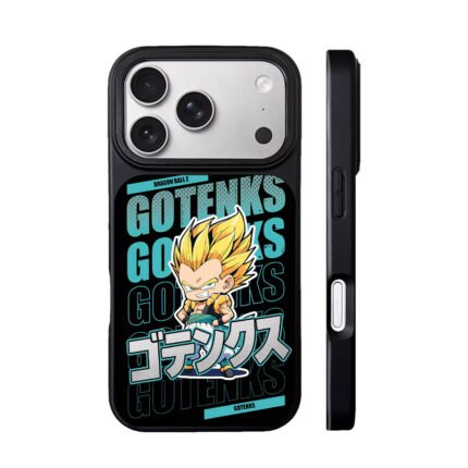 Chibi Super Saiyan Gotenks Dragon Ball Z with text Phone Case