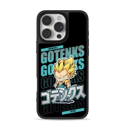 Chibi Super Saiyan Gotenks Dragon Ball Z with text Phone Case