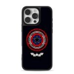 Captain America style star shield and wings logo Phone Case