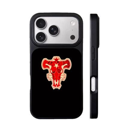 Black Clover Black Bulls red bull skull emblem Phone Case