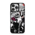 Billie Joe Armstrong punk rock graffiti collage print Phone Case