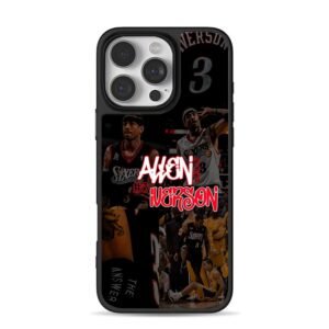 Allen Iverson 76ers Three Basketball Collage Phone Case