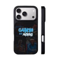 Carmelo Anthony 15 Nuggets basketball collage Phone Case
