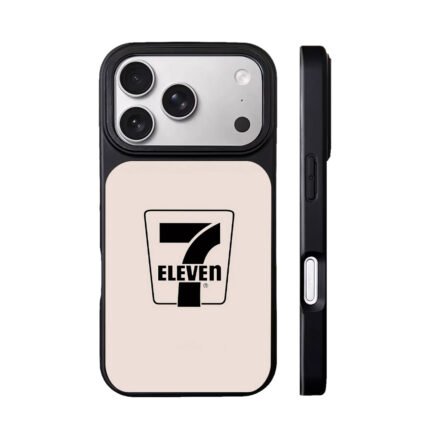 7 Eleven logo on light beige background Phone Case