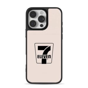 7 Eleven logo on light beige background Phone Case