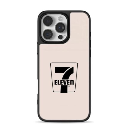 7 Eleven logo on light beige background Phone Case