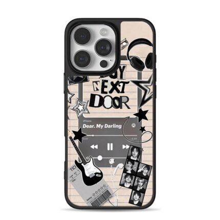 BoyNextDoor kpop music guitar headphones polaroid Phone Case