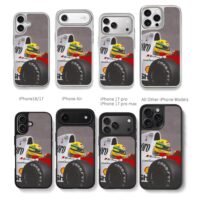 Ayrton Senna in F1 car Marlboro Honda Shell logos Phone Case