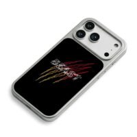 BEAST text with red gold claw slash marks on black backdrop Phone Case