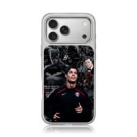 C Ronaldo Batman comic collage with Bruce lines Phone Case