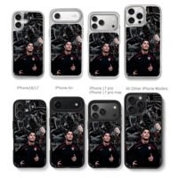 C Ronaldo Batman comic collage with Bruce lines Phone Case