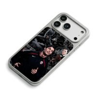 C Ronaldo Batman comic collage with Bruce lines Phone Case