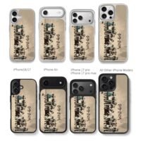 Black Clover anime character group illustration Phone Case
