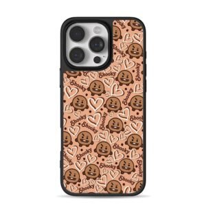 BT21 Shooky cartoon faces hearts and Shooky text Phone Case