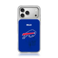 Buffalo Bills team logo with BILLS text on royal blue background Phone Case