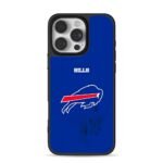 Buffalo Bills team logo with BILLS text on royal blue background Phone Case