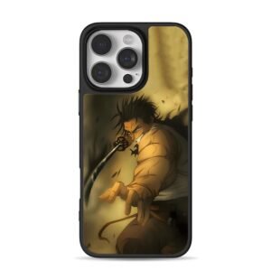 Anime Kenpachi Zaraki muscular swordsman wielding katana Phone Case
