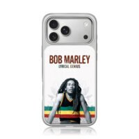 Bob Marley dreadlocks portrait Lyrical Genius text Phone Case
